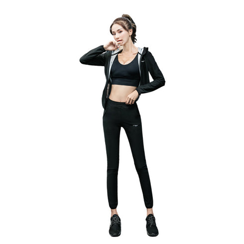 Women's Sweat Bodybuilding Sauna Suits Plus Size Jacket Pants